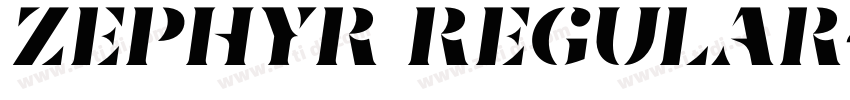 Zephyr Regular字体转换